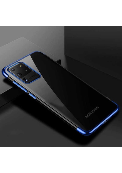 Galaxy S20 Ultra Köseleri Renkli Kamera Korumali Seffaf Kilif 417267120