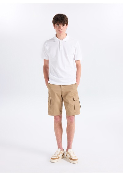 Dockers Kırık Beyaz Erkek %100 Pamuk Regular Fit Polo T-shirt D261002