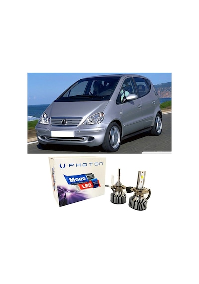 Mercedes A W168 Led Xenon Uzun Far Ampulü H7 Mono Yeni Seri Beyaz