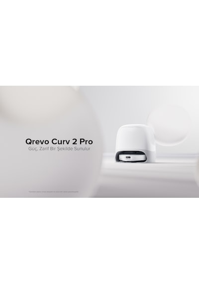Roborock Qrevo Curv 2 Pro Akıllı Robot Süpürge Beyaz