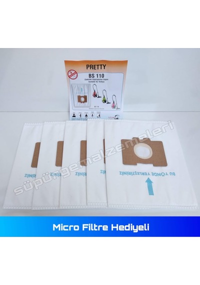 Fakir Pretty 5 Adet Toz Torbası - Micro Filtre Hediyeli-