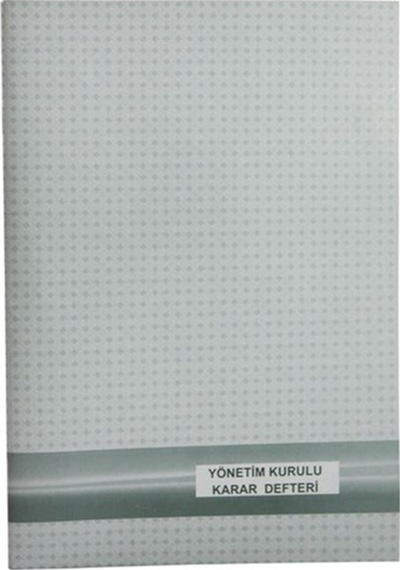 Marka: Yönetim Kurulu Karar Defteri Numaralı 40 Yp Kategori: Resmi & Ticari Evraklar