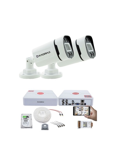 2 Kameralı Set - Gece Renkli 5mp Sony Seculensli Kdj-2s-4w-p