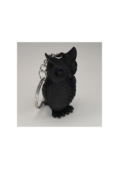 Siyah Owl Keychain