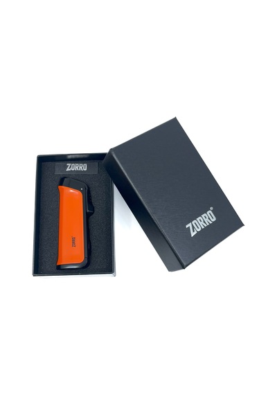 Zorro Üç Torch Pürmüz Puro Çakmağı - Turuncu Turuncu