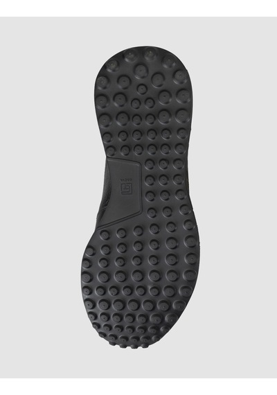 Cabani Siyah Erkek Hakiki Deri Sneaker Ayakkabı