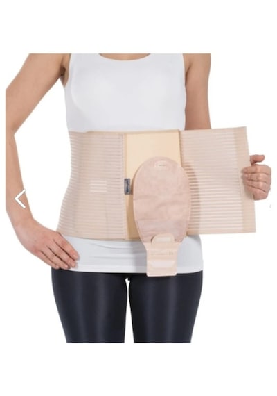 Kopya - Kolostomi Korse 26cm Stoma Torbasını Korumak, Ostomi Ameliyatı Sonrası Bej