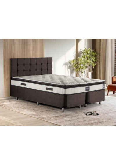 Niron King Yatak Seti 150x200 Çift Kişilik Yatak Baza Başlık Takı