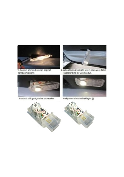 Honda Civic Fd7 2012 2013 Uyumlu Araca Özel Kapı Altı Led 3 Boyutlu Logo Lazer Işık Geçmeli Mod 2