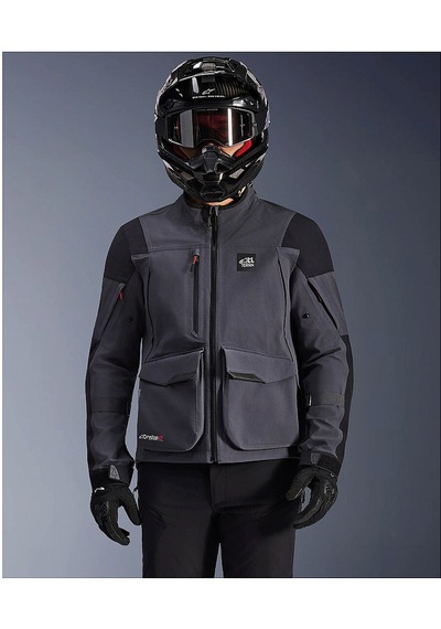 Alpinestars Maxdura Ds Xf Korumalı Motosiklet Montu Koyu Gri Siyah