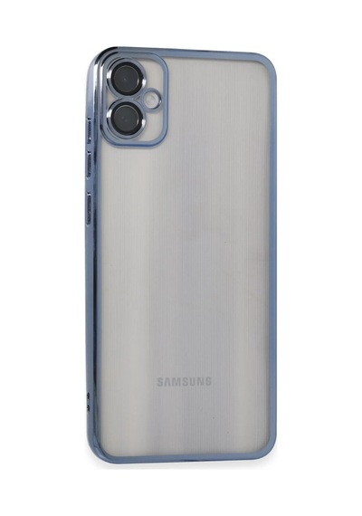 Samsung Galaxy A05 Uyumlu Kılıf Lensli Silikon - Lacivert