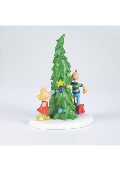Department 56 Dr. Seuss The Grinch Village Whoville Ağacı Figürü, 10 Cm, Çok Renkli