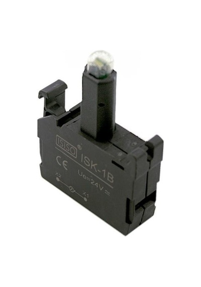 Isk-1B 24V Buton Işık Kontağı - Beyaz