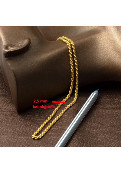 Burma 14 Ayar Altın Zincir - 50 cm 14HL5025