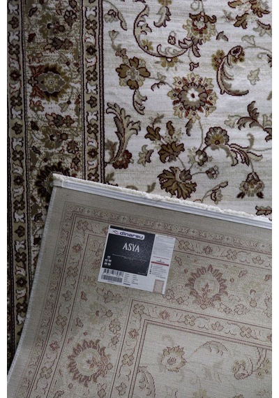 Asya Etnik Desenli Saçaklı Salon Oturma Odası Halısı 30003-60 Kahverengi