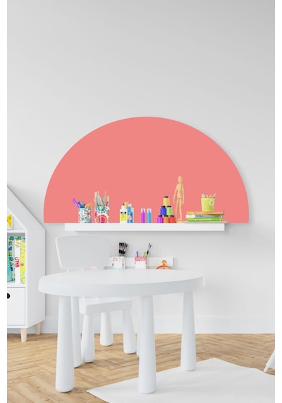 MSticker Bohem Tarzı Pembe Yarım Daire Çocuk Bebek Odası Sticker 50x100cm