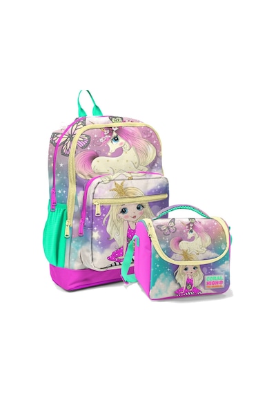 Coral High Pembe Su Yeşili Unicorn Okul Sırt Ve Beslenme Çantası Seti - Kız Çocuk - Dört Bölmeli Pembe Unicorn Prenses Coral High Pembe Su Yeşili Unicorn Okul Sırt Ve Beslenme Çantası Seti - Kız Çocuk - Dört Bölmeli Pembe Unicorn Prenses