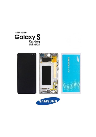 Samsung Uyumlu Galaxy S10 Plus G975 Lcd Ekran Dokunmatik Seramik Beyaz Servis Gh82-18849j