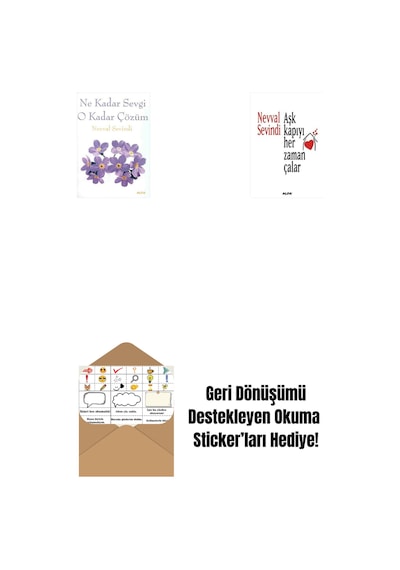 Ne Kadar Sevgi O Kadar Çözüm + Aşk Kapıyı Her Zaman Çalar + Okuma Sticker'ları