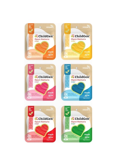 ChildGen Ecopack Refill 6'lı Oyun Hamuru Set