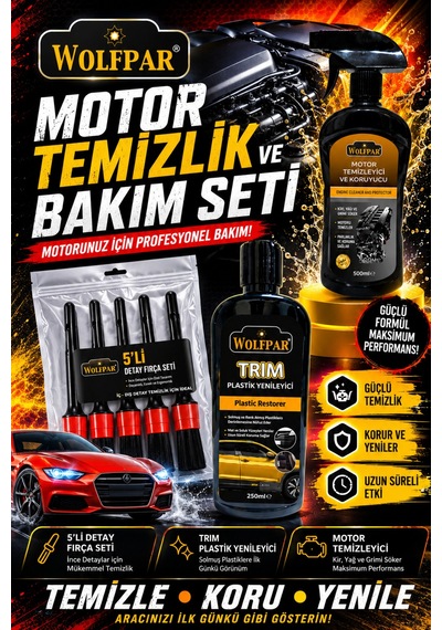 Motor Temizlik Ve Bakım Seti