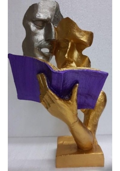 Kitap Okuyan Çift Heykel Biblo (505605218)