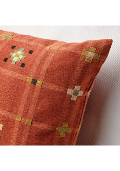 Ikea Kustgran Yastık Kılıfı 40 X 58 Cm Kahverengi Kırmızı Kiremit