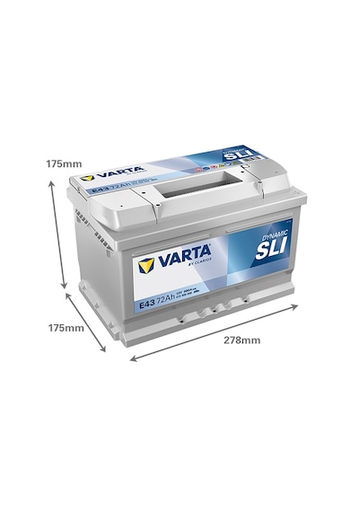 Varta Dynamic Slı E43 Alçak 12 V 72 Ah 680 Cca Akü - 2026