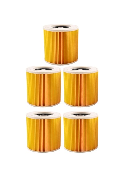 Karcher A 2674 Pt Plus Uyumlu 5 Adet Süpürge Silindirik Filtresi Genel