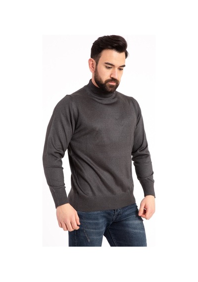 Nacar Store Erkek Füme Yarım Boğazlı Kazak