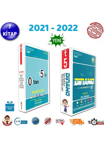 Tonguç 5. Sınıf Konu Anlatımlı Dinamo Soru Bankası Set