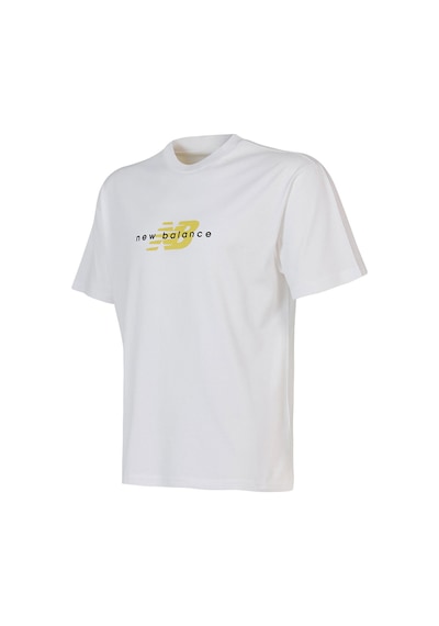 New Balance Bisiklet Yaka Erkek T-shirt Beyaz