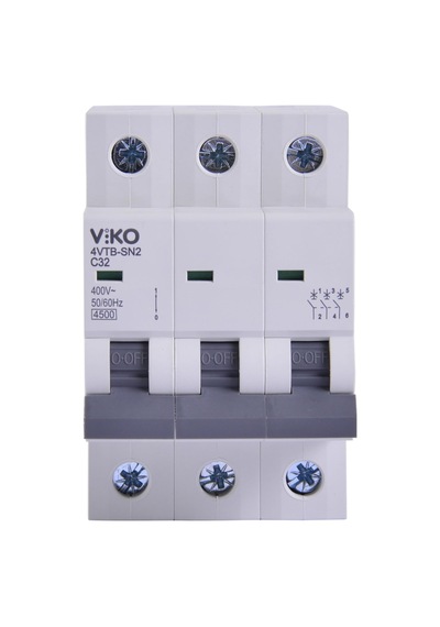 Viko 4vtb-3c32 Otomatik Sigorta 4,5ka C Tipi 3 Kutup 32a 10