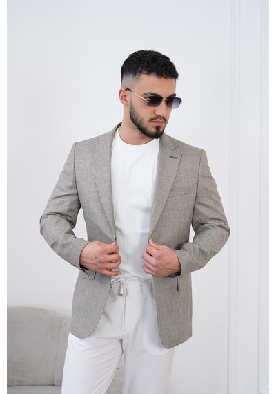 Dupont Classics Dupont Slim Fit Mono Yaka 6 Drop Çift Yırtmaç Keten Erkek Blazer Ceket - Nefes Alabilir Hafif Ceket Acı Kahverengi Dupont Classics Dupont Slim Fit Mono Yaka 6 Drop Çift Yırtmaç Keten Erkek Blazer Ceket - Nefes Alabilir Hafif Ceket Acı Kahverengi