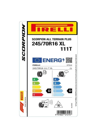 Pirelli 245/70 R16 111T Scorpion All Terrain Plus XL Dört Mevsim Lastiği 2023
