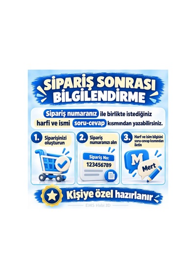 Kişiye Özel Harf Ve İsim Dekoru