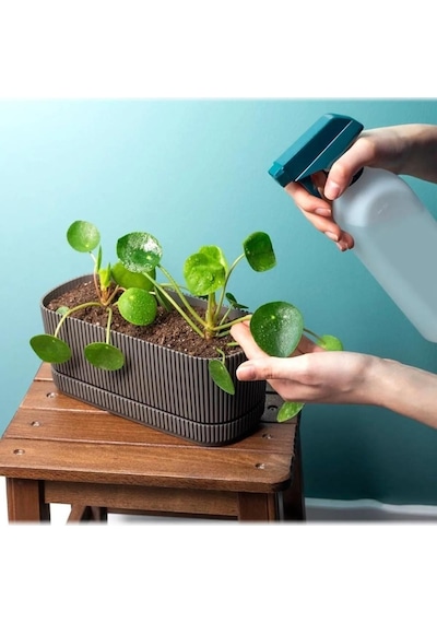 Omnipazar Krs-246 Pera Uzun Dekoratif Balkon Saksı 3 Litre No 2 Kahverengi