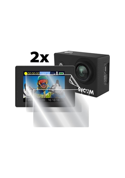 Sjcam SJ4000 Air Aksiyon Kamera ile uyumlu IPG Ekran Koruyucu (2 Adet)