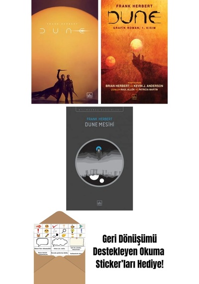 Dune Film Kapağı + Dune Grafik Roman 1. Kısım + Dune Mesihi