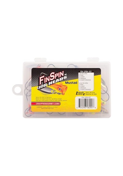 Crappie Magnet Fin Spin Kit - 8 Jig Başlığı Boyut 1/8 Ve 8 Jig Kafası Boyut 1/16 Olta Kafası