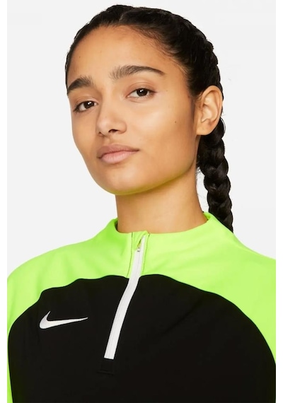 Nike W Nk Df Acdpr Dril Top K Dh9246-010 Siyah Yeşil Kadın Antrenman Eşofman Üstü 001