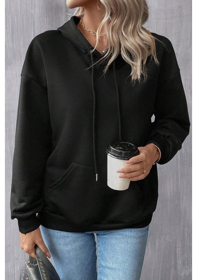 Uyguntarz Unisex Oversize Sırt Kral Kelebek Baskılı Sweatshirt siyah