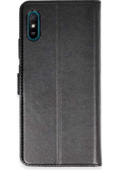 Xiaomi Redmi 9a Kılıf Trend S Plus Kapaklı Kılıf Siyah