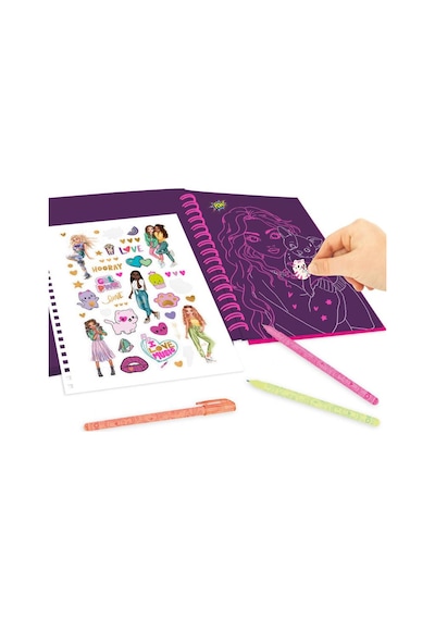 Top Model Neon Kalem Setli Neon Doodle Kitap