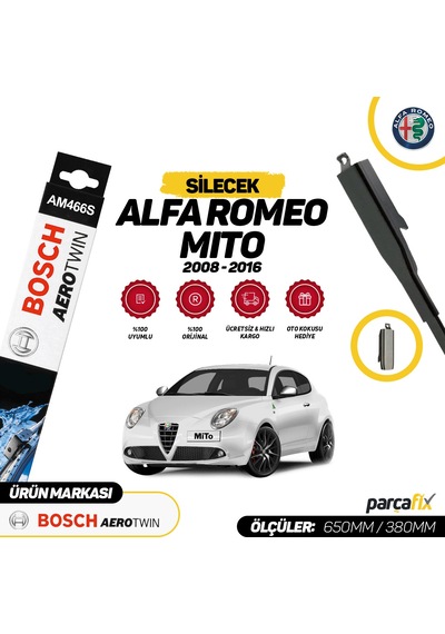 Alfa Romeo Mito Bosch Aerotwin Am466S Silecek 2008-2016