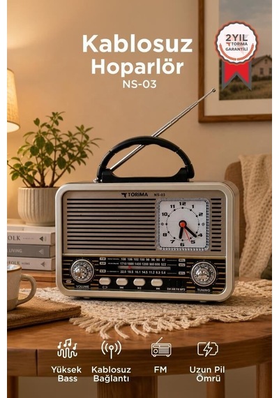 Özel Üretim Müzik Cihaz Usb Bluetooth Hoparlör Nostaljik Radyo Speaker Ns03 Altın