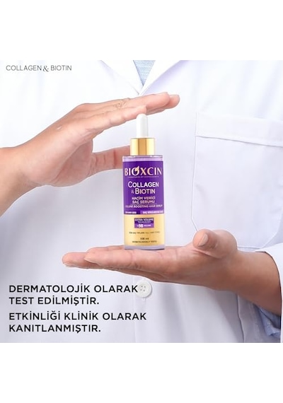 Bioxcin Collagen & Biotin Saç Serumu 100 Ml Saç Dökülmesine Karşı, Hacimlendirici, Hidrolize Kolajen, Biotin Ve Biocomplex B11 İçerikli