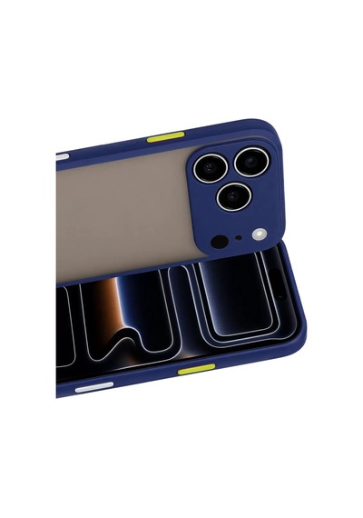 Newface Apple İphone 17 Pro Kılıf Montreal Silikon Kapak - Laicvert Lacivert