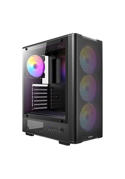Vx310 Argb, 750w 80+ Bronze Psu Dahil, 4x120mm Argb Fan, Mesh Ön Panel, Temperli Cam, Atx Mid-tower Oyuncu Kasası, Siy