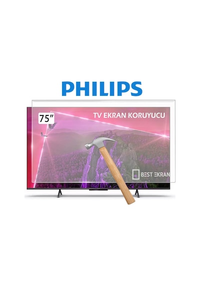 Philips 75pus7906 Tv Ekran Koruyucu - Philips 75" İnç 189 Cm Ekran Smart Led Koruyucu